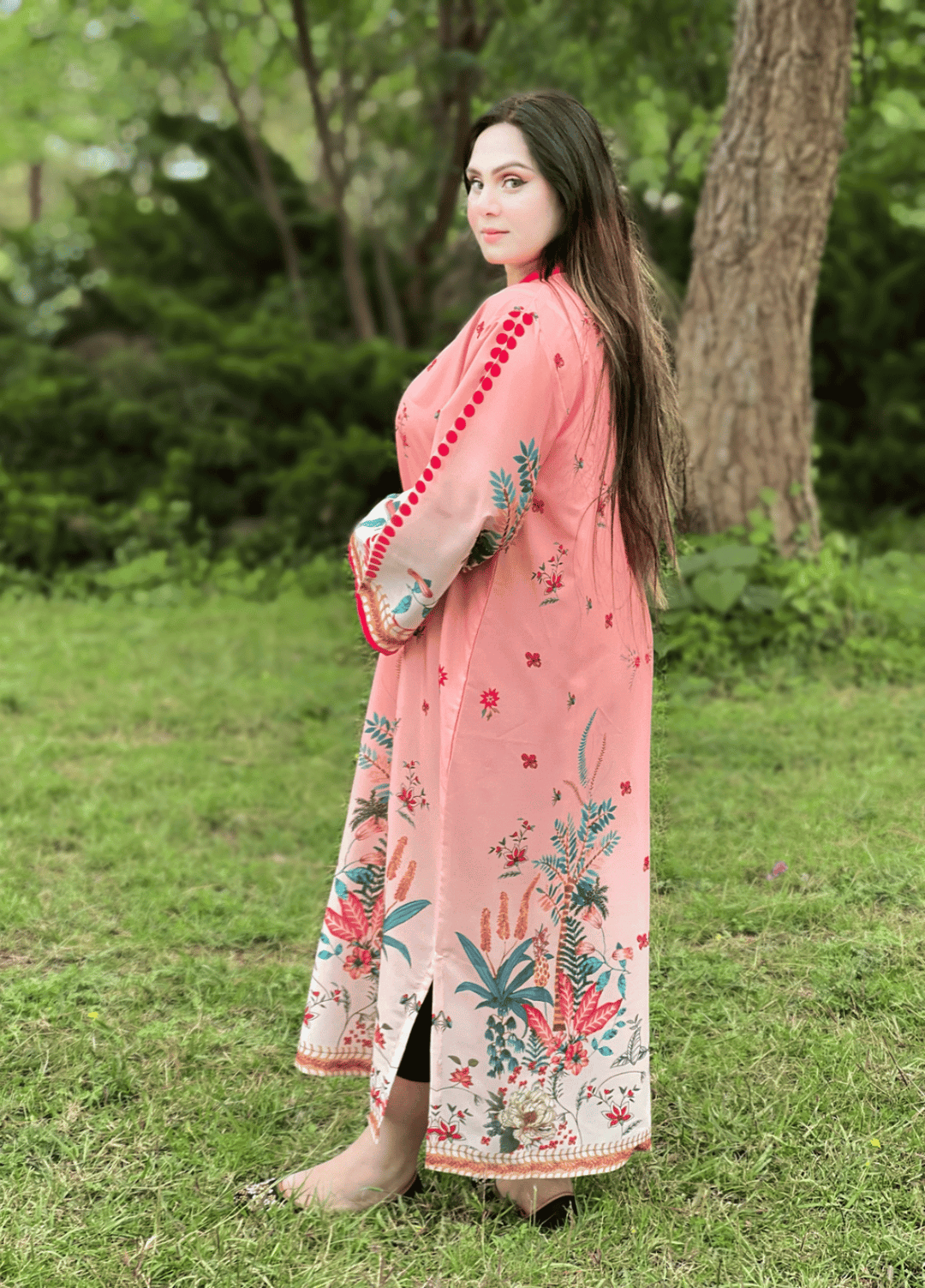 Syra's Atelier RTW Printed Grip 1 Piece Suit Minhas Kaftan Casual Collection