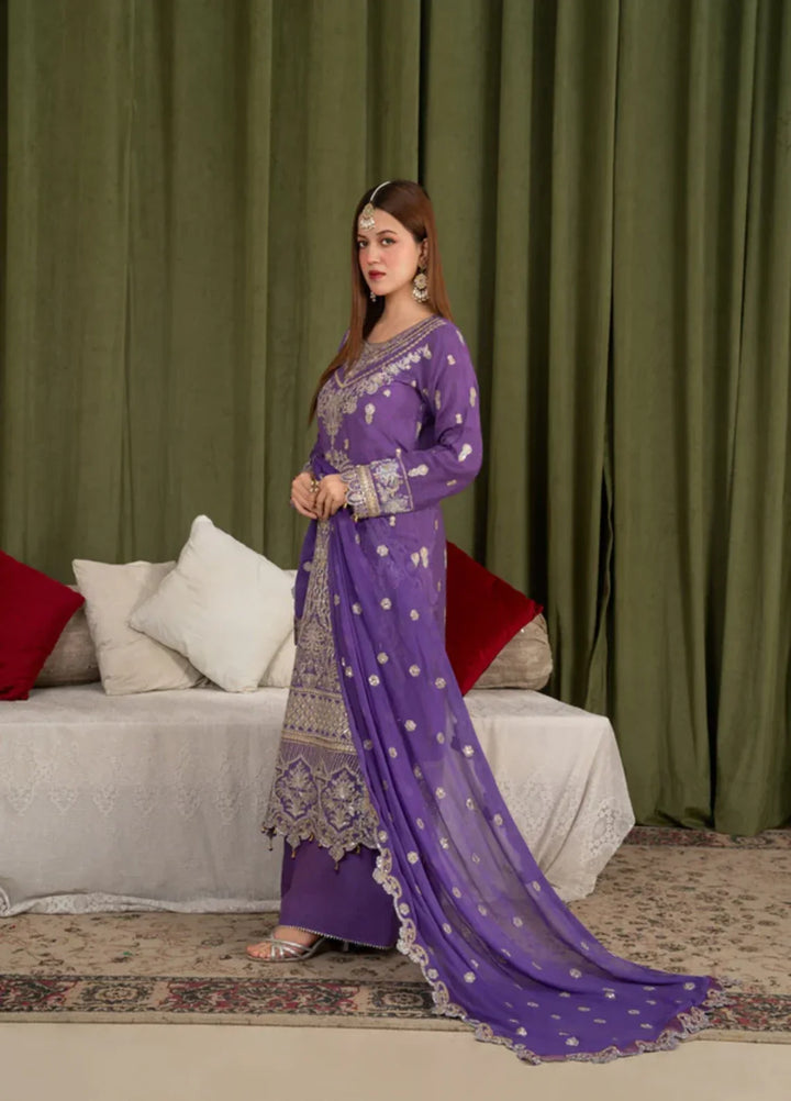 Sehrish by Maherposh RTW Embroidered Lawn 3 Piece Suit MP-SR-06 AMETHYST ROYAL Festive Collection