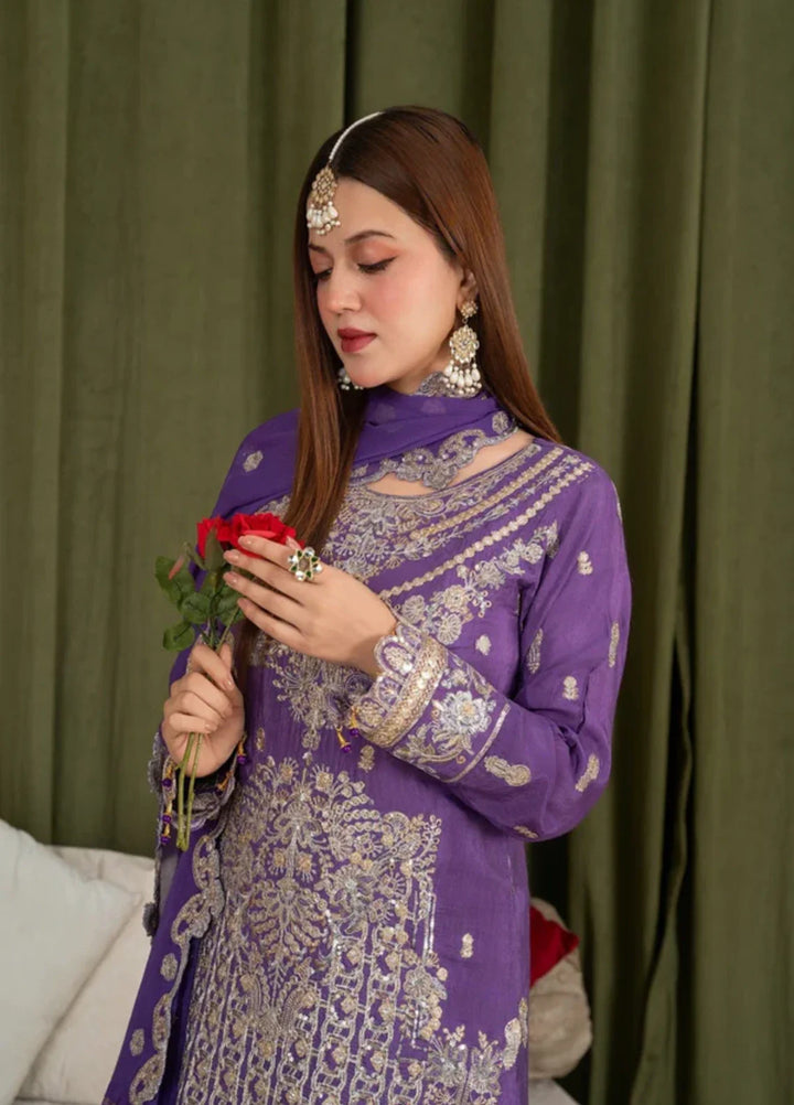 Sehrish by Maherposh RTW Embroidered Lawn 3 Piece Suit MP-SR-06 AMETHYST ROYAL Festive Collection