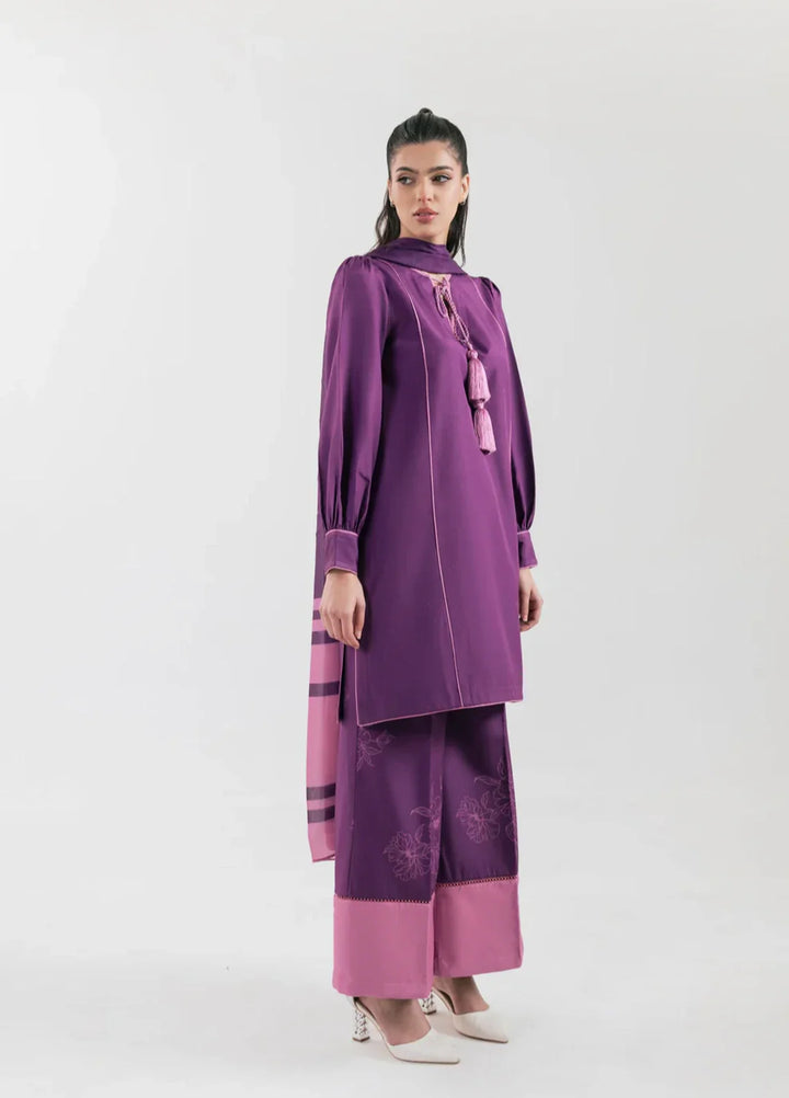 Ember Rose by Jahaan RTW Printed Lawn Silk 3 Piece Suit Ambria Casual Collection