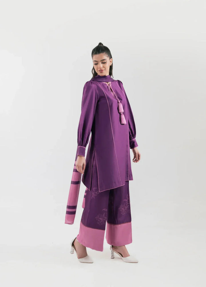 Ember Rose by Jahaan RTW Printed Lawn Silk 3 Piece Suit Ambria Casual Collection