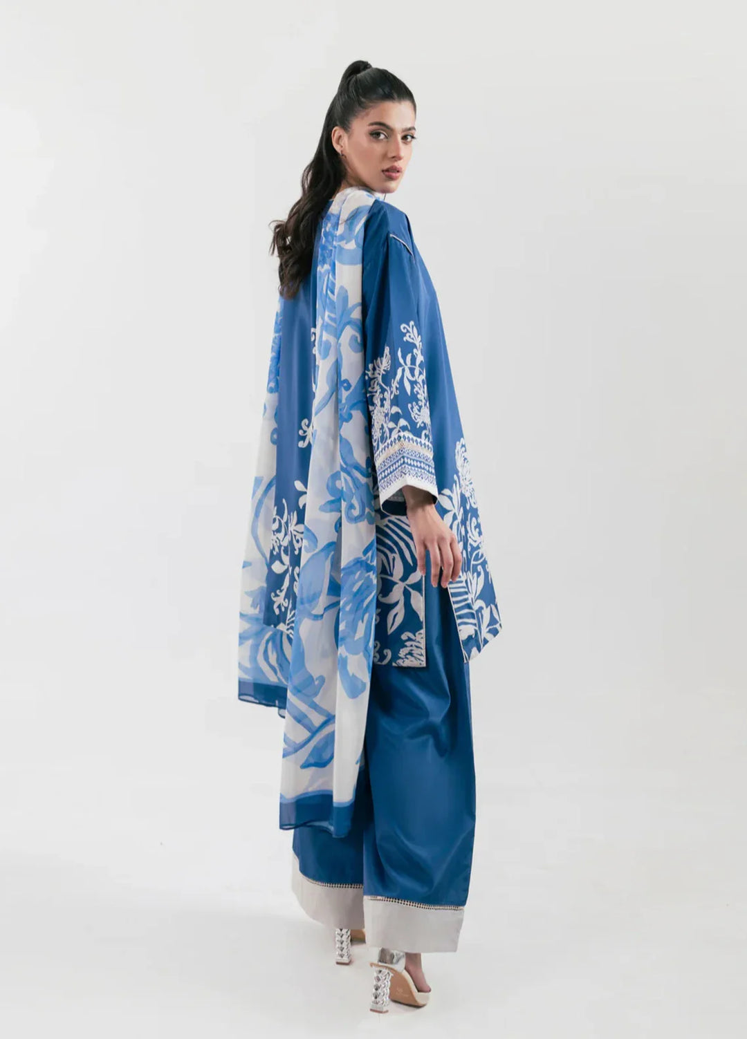 Ember Rose by Jahaan RTW Printed Lawn Silk 3 Piece Suit Lorien Casual Collection