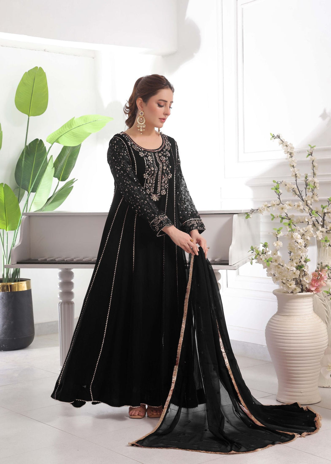 Rasm e Bahaar by Al Siyaab RTW Embroidered Chiffon 3 Piece Suit RAANI Festive Collection