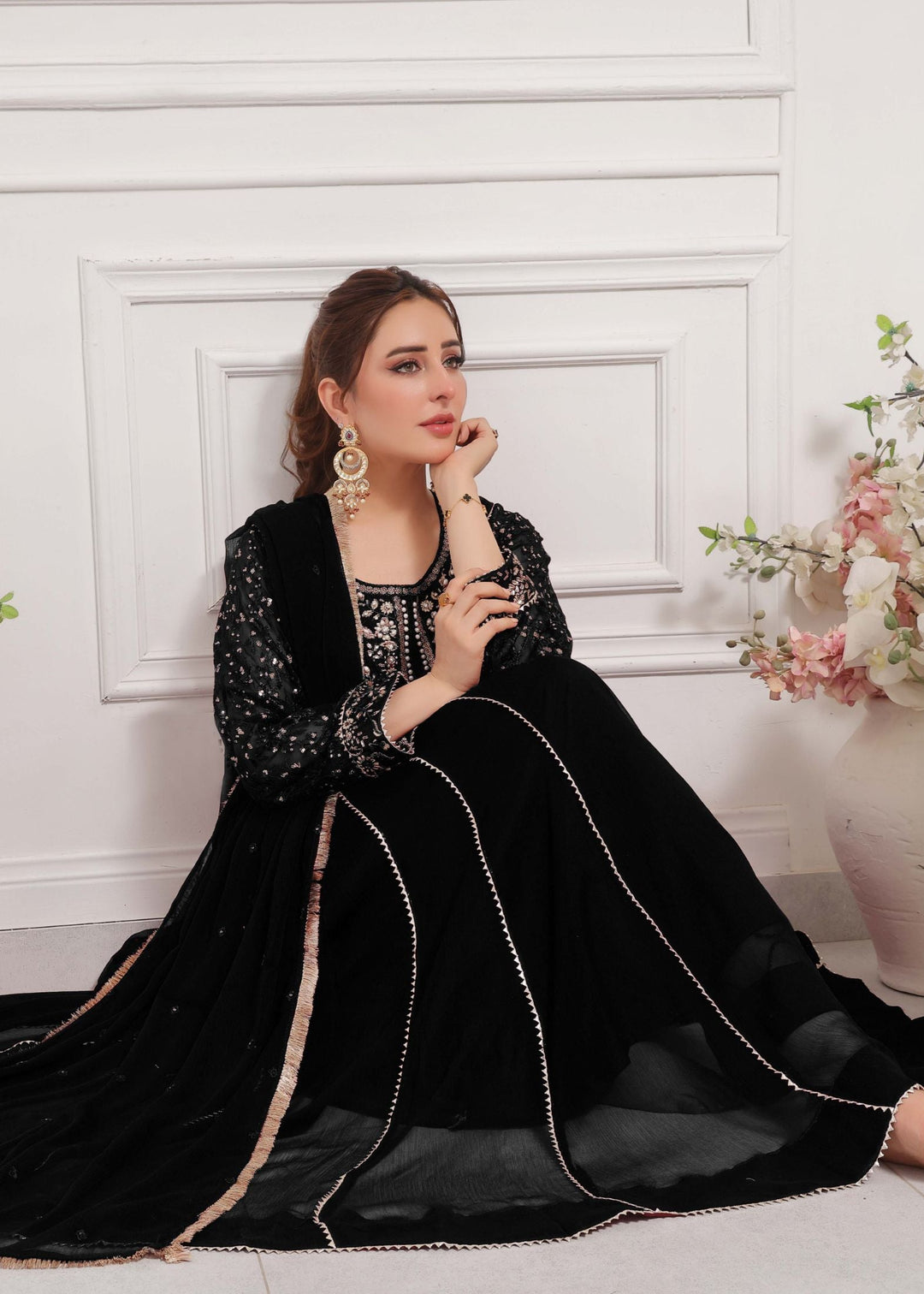 Rasm e Bahaar by Al Siyaab RTW Embroidered Chiffon 3 Piece Suit RAANI Festive Collection