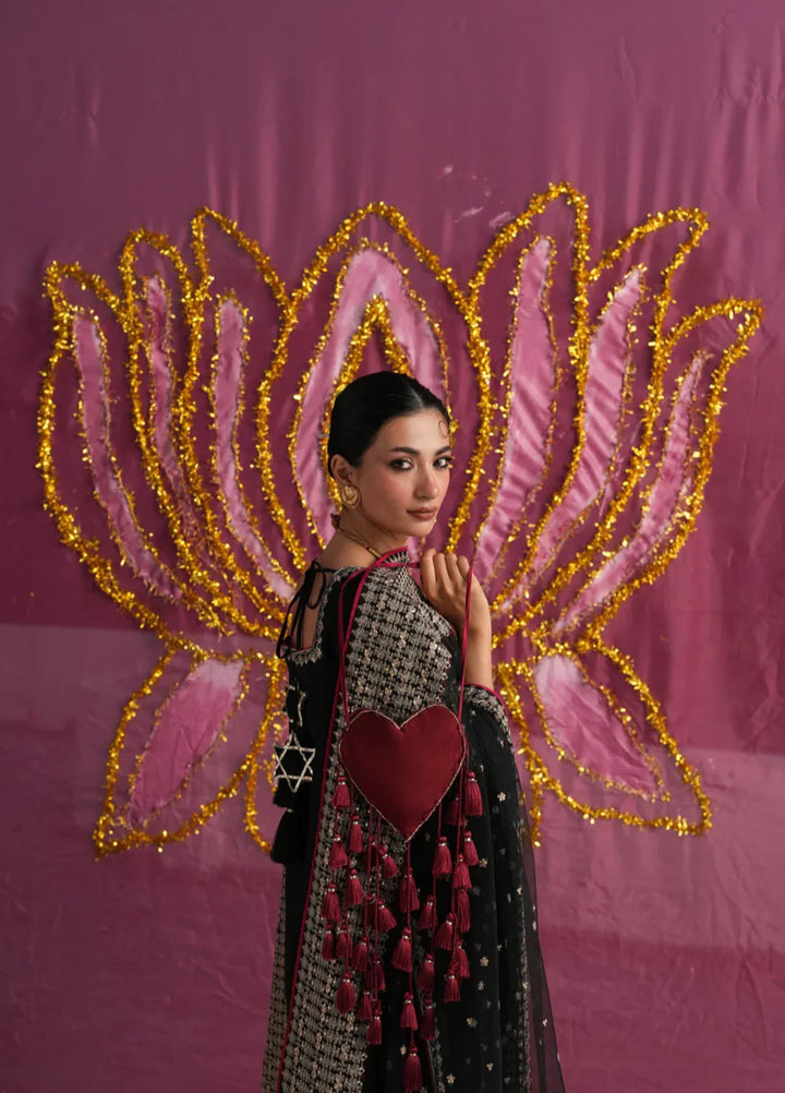 Koel by Jahaan RTW Embroidered Indian Raw Silk 3 Piece Suit Kaaf Festive Collection