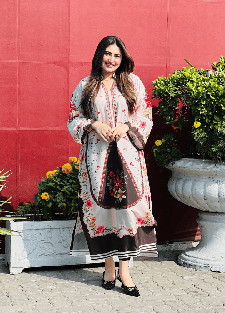 Syra's Atelier Women RTW Printed Grip 1 Piece Suit Guleza Kaftan Summer Collection