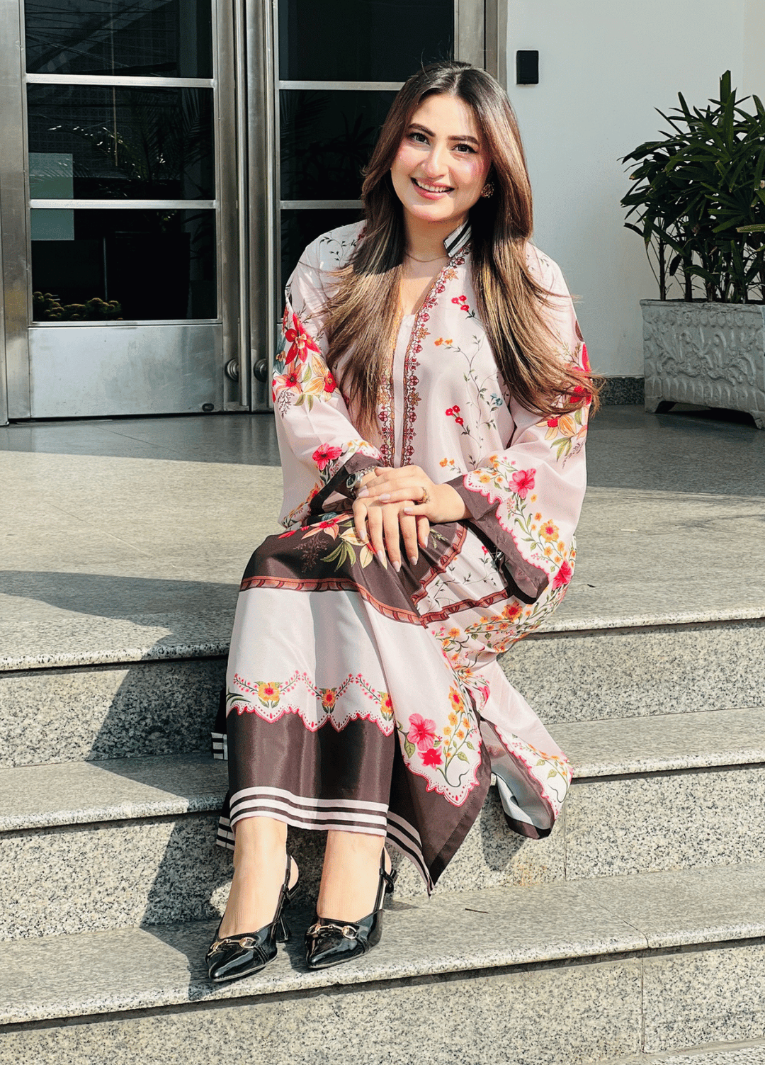 Syra's Atelier Women RTW Printed Grip 1 Piece Suit Guleza Kaftan Summer Collection