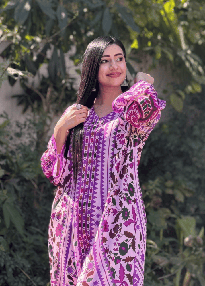 Syra's Atelier Women RTW Printed Grip 1 Piece Suit Reya Kaftan Summer Collection