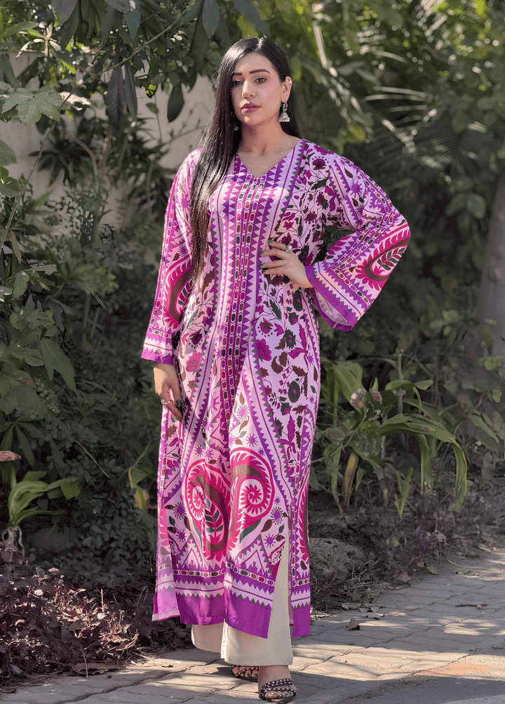 Syra's Atelier Women RTW Printed Grip 1 Piece Suit Reya Kaftan Summer Collection
