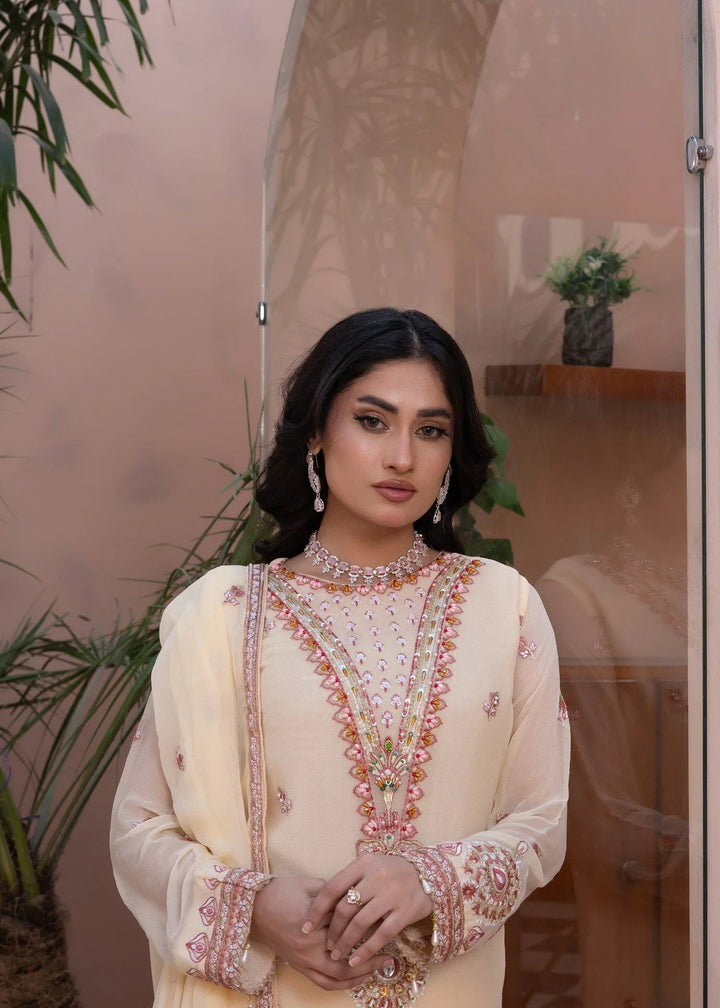 Maher E Naseeb by Maherposh RTW Embroidered Chiffon 3 Piece Suit HM-2013 Festive Collection