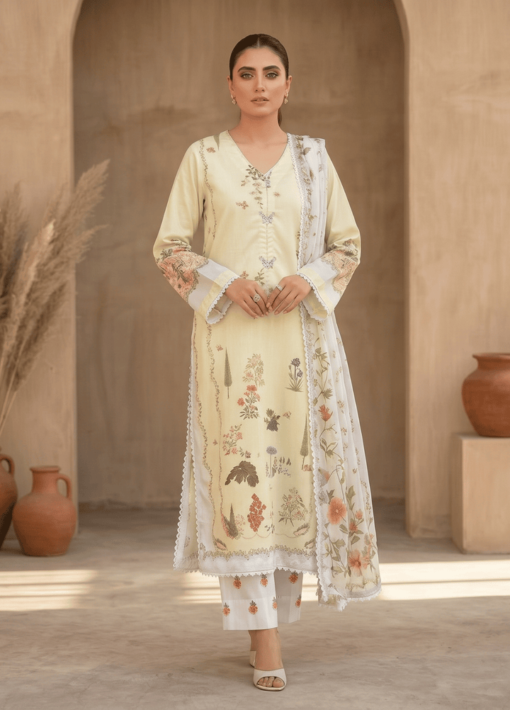 Syra's Atelier Women RTW Printed Chiffon 3 Piece Suit Gulbahar Summer Collection