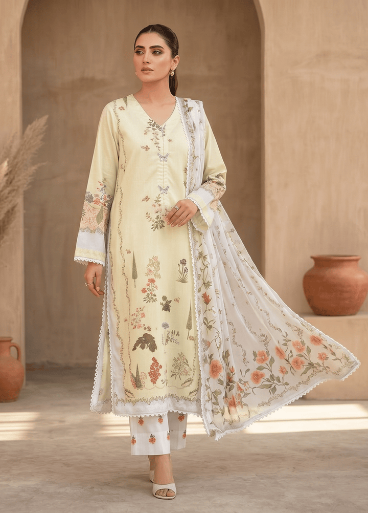 Syra's Atelier Women RTW Printed Chiffon 3 Piece Suit Gulbahar Summer Collection
