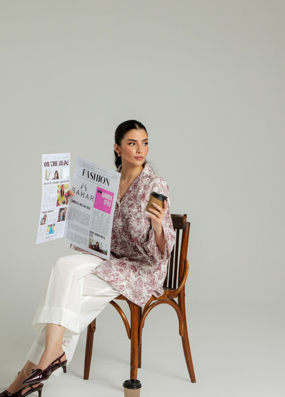 Sahar Women RTW Embroidered Cotton 2 Piece Suit Sienna Casual Collection