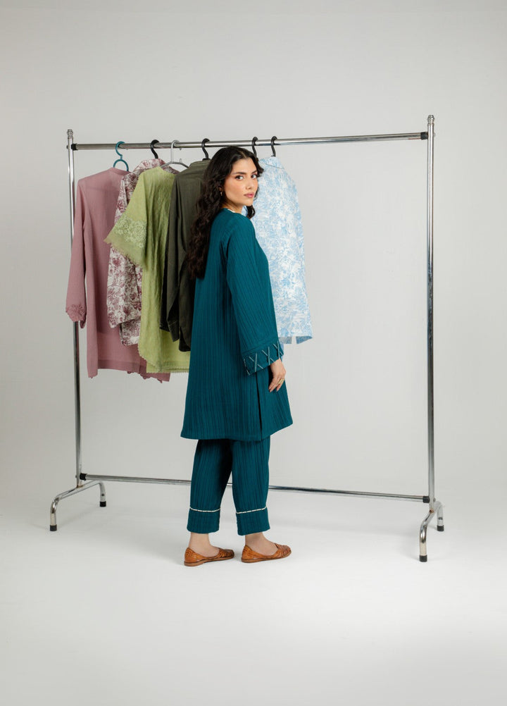Sahar Women RTW Embroidered Cotton 2 Piece Suit Love knot Casual Collection