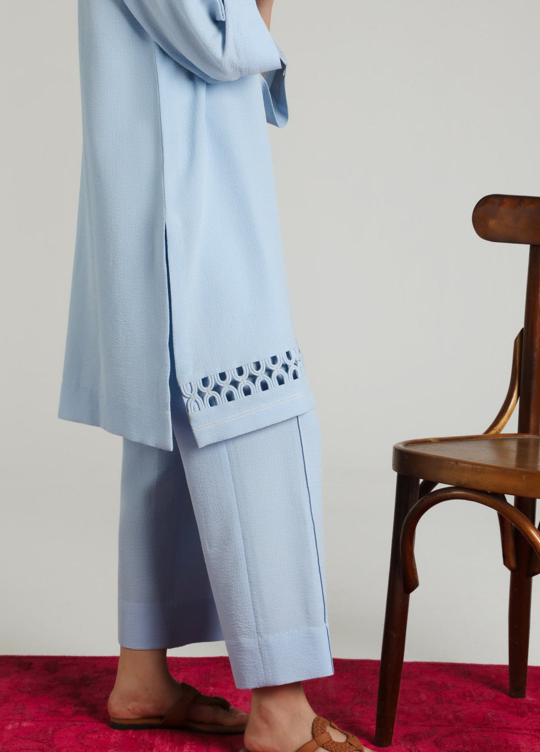 Sahar Women RTW Embroidered Cotton 2 Piece Suit Ocean wave Casual Collection