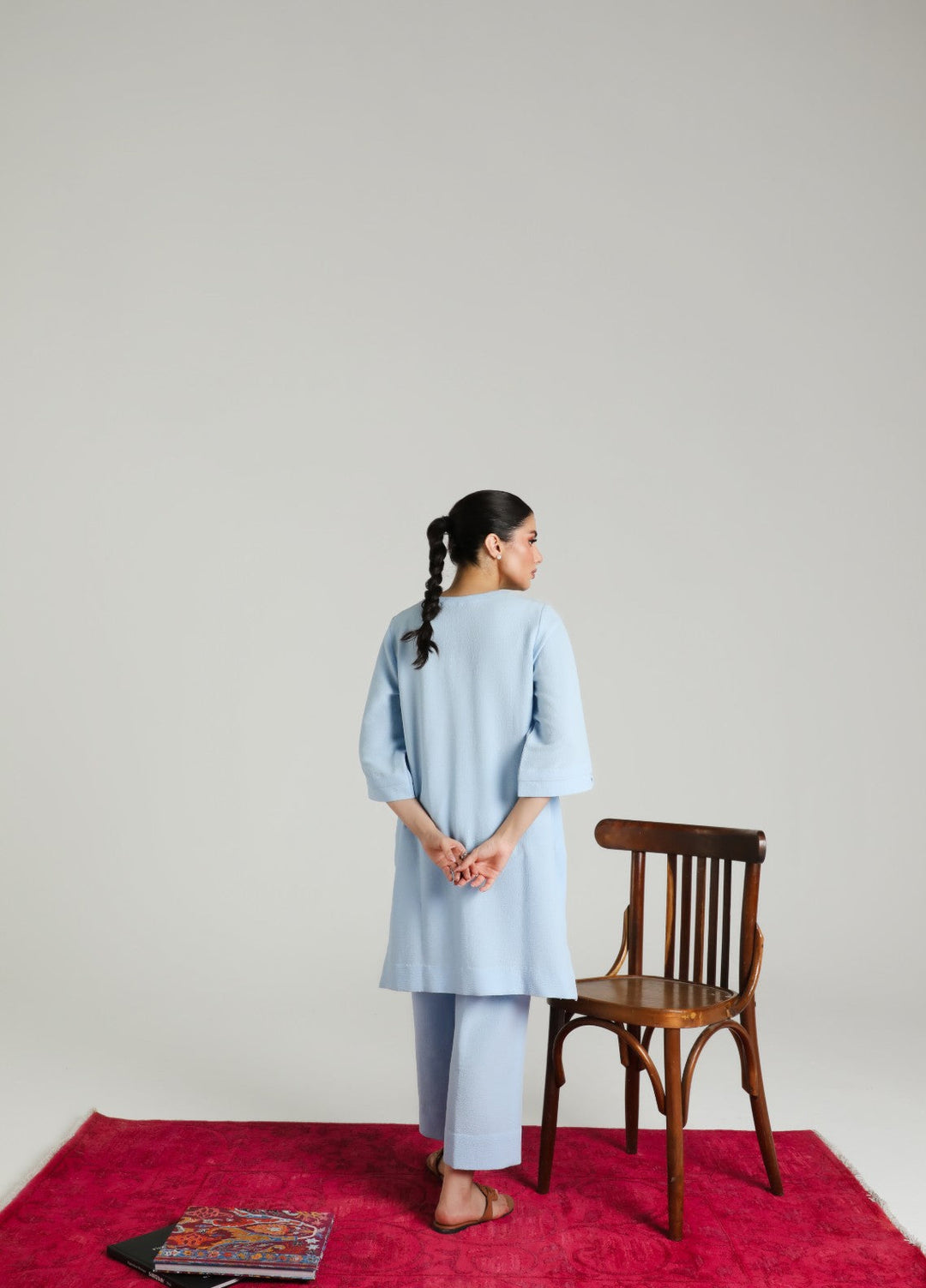 Sahar Women RTW Embroidered Cotton 2 Piece Suit Ocean wave Casual Collection