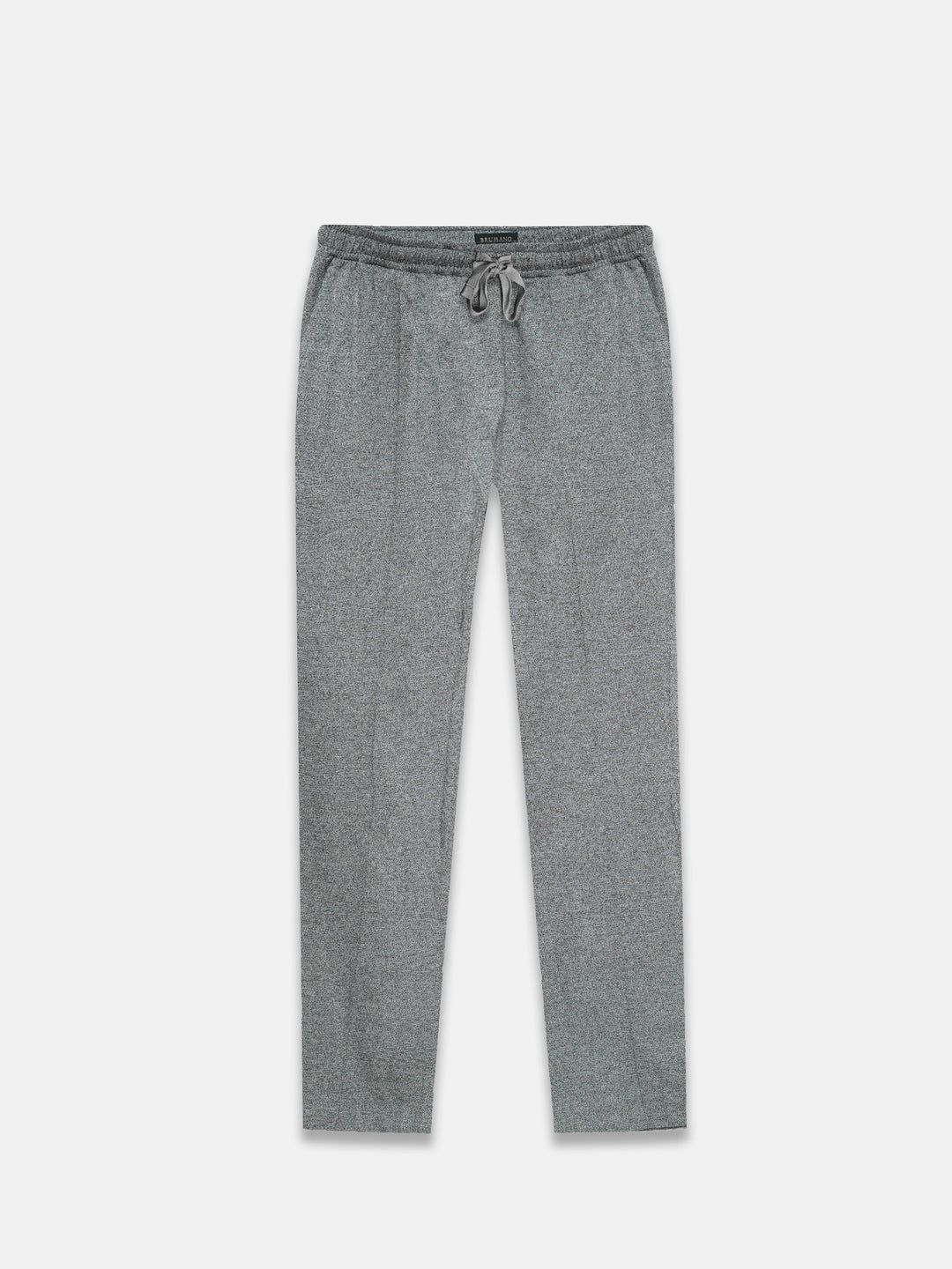 Brumano Mens Trouser RTW Solids Cotton Grey Knitted Casual Collection