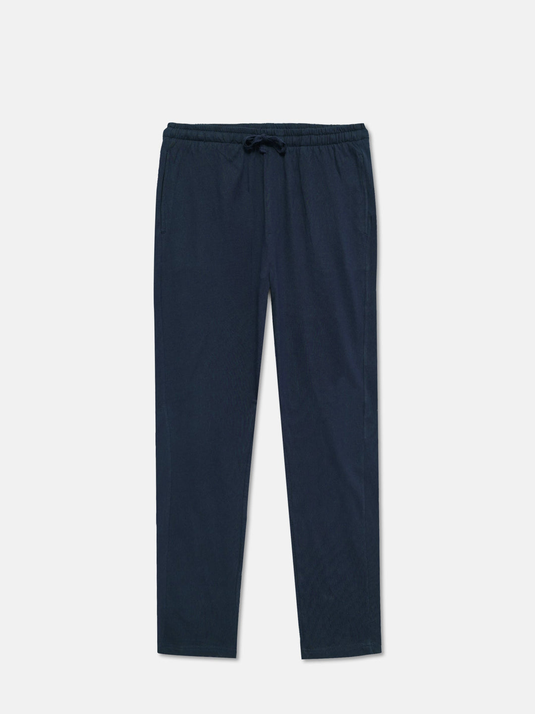 Brumano Mens Trouser RTW Solids Cotton Navy Blue Knitted Lounge Casual Collection