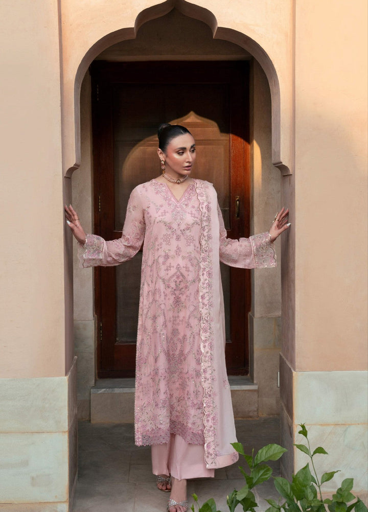 Rusukh by Sahane Unstitched Embroidered Chiffon 3 Piece Suit ALEIHA Festive Collection