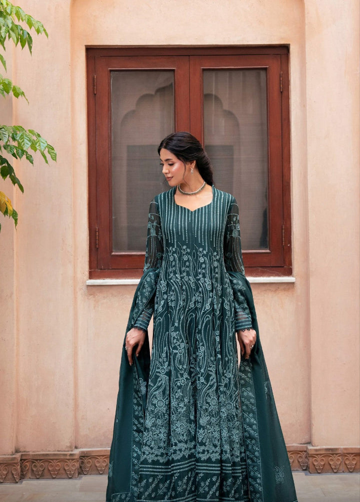 Rusukh by Sahane Unstitched Embroidered Chiffon 3 Piece Suit DILBARO Festive Collection