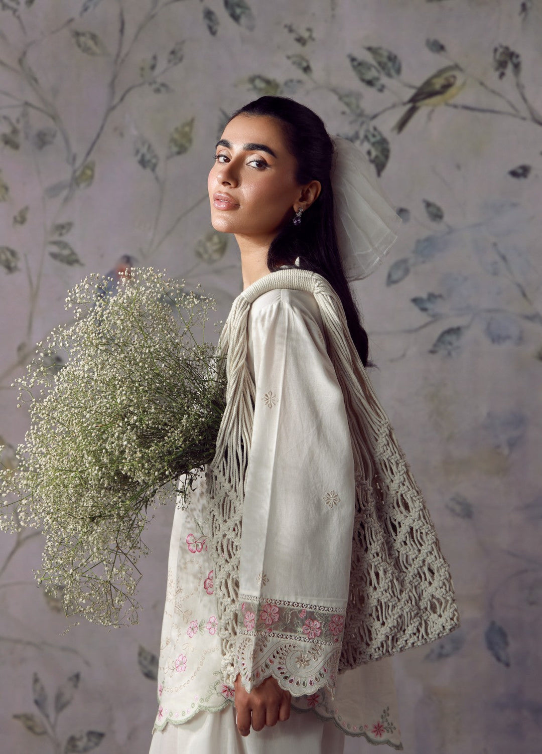 Sahar Women RTW Chikankari Cambric 3 Piece Suit Roselle Festive Collection