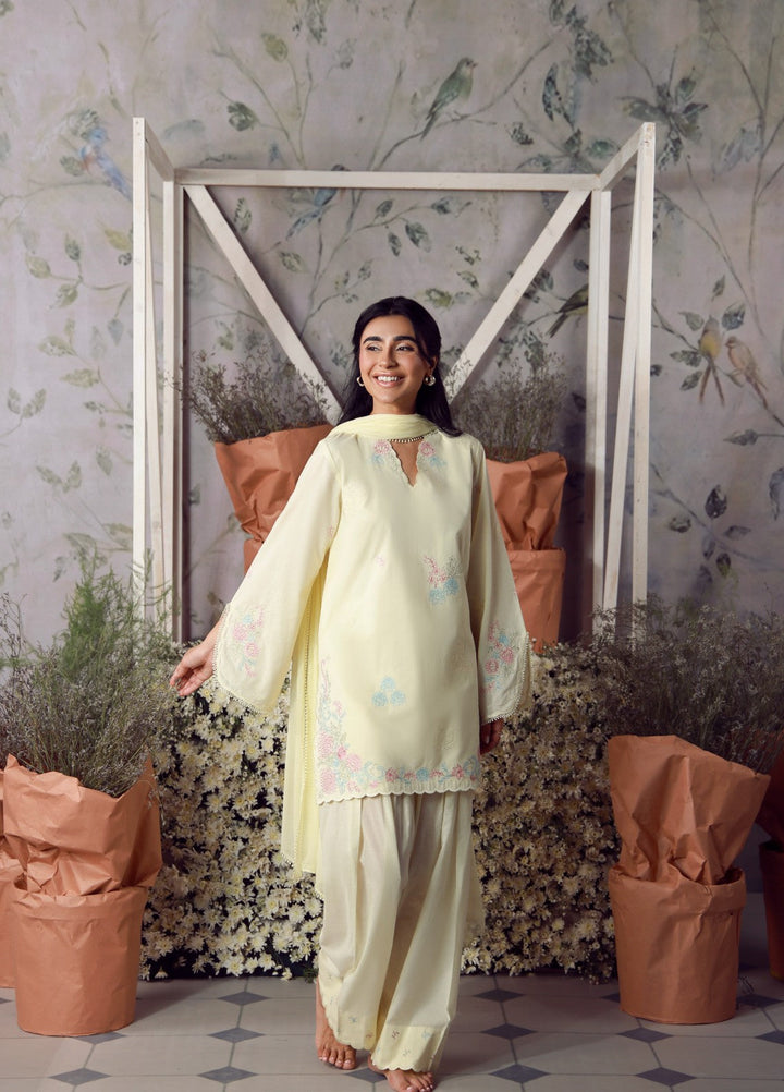 Sahar Women RTW Chikankari Cambric 3 Piece Suit BUTTERCUP Festive Collection