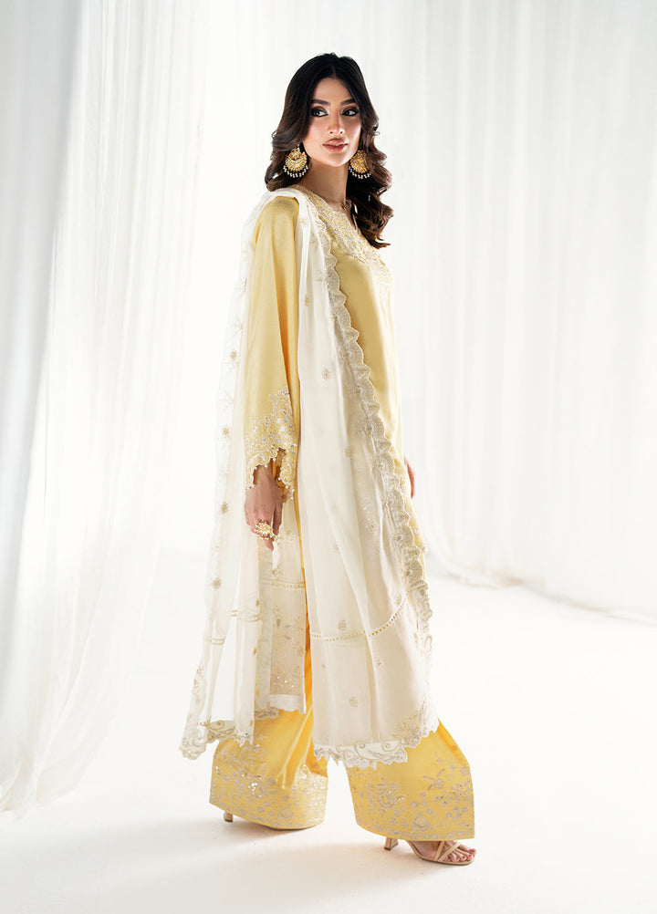 Efsun by Sahane Women RTW Embroidered Raw Silk 3 Piece Suit FP8804 Guher Festive Collection