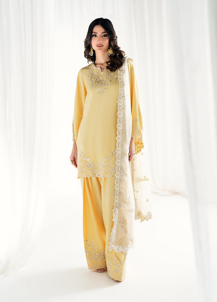 Efsun by Sahane Women RTW Embroidered Raw Silk 3 Piece Suit FP8804 Guher Festive Collection