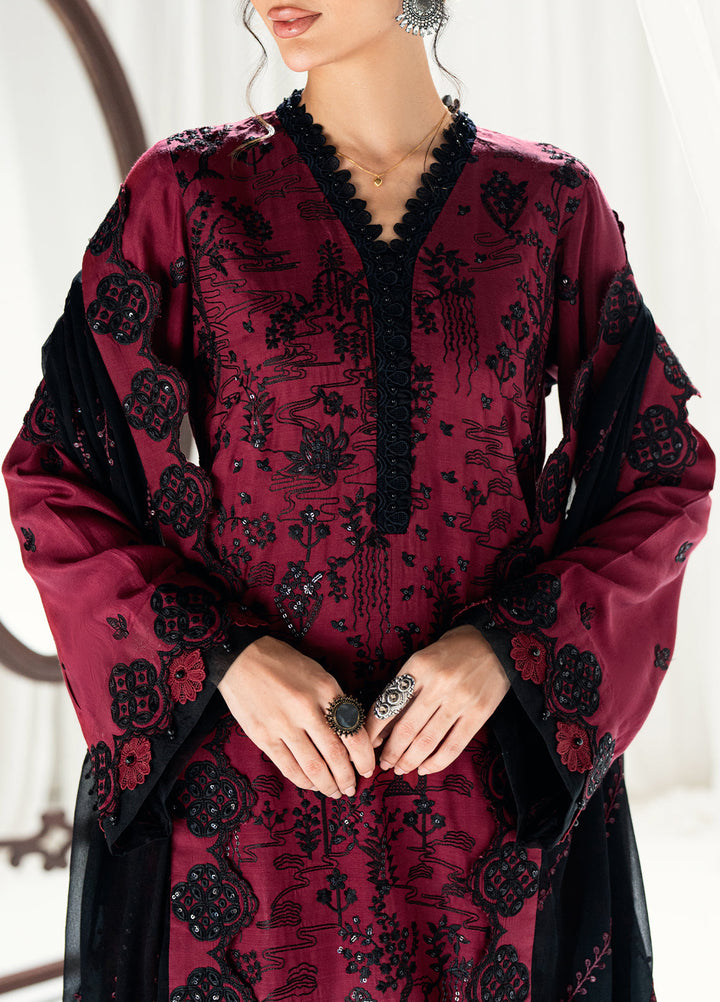 Efsun by Sahane Women RTW Embroidered Raw Silk 3 Piece Suit FP8806 Neva Festive Collection