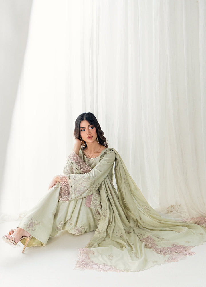 Efsun by Sahane Women RTW Embroidered Raw Silk 3 Piece Suit FP8809 Lustre Festive Collection