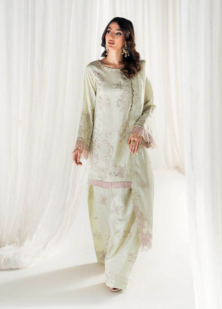 Efsun by Sahane Women RTW Embroidered Raw Silk 3 Piece Suit FP8809 Lustre Festive Collection