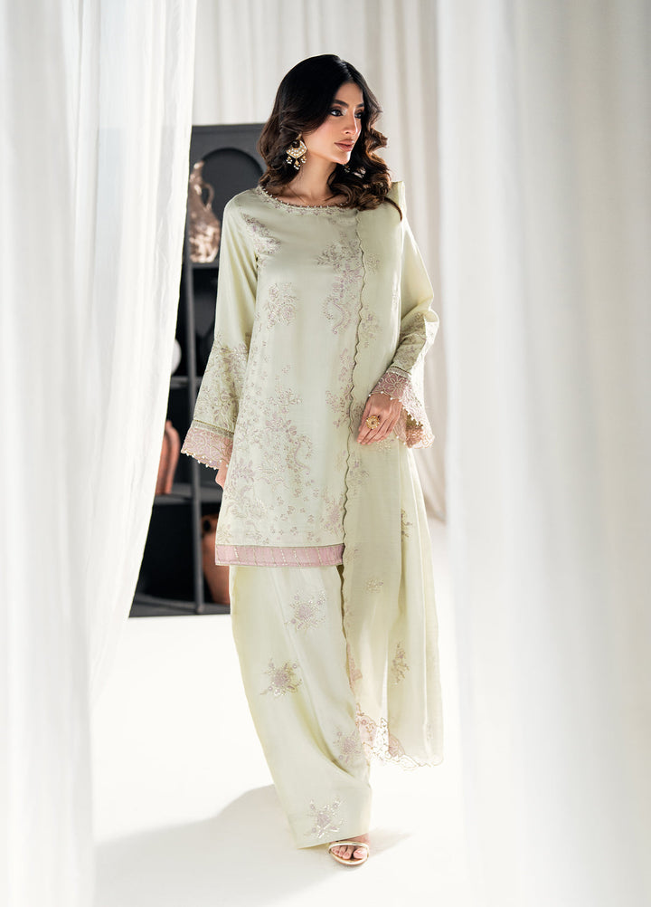 Efsun by Sahane Women RTW Embroidered Raw Silk 3 Piece Suit FP8809 Lustre Festive Collection