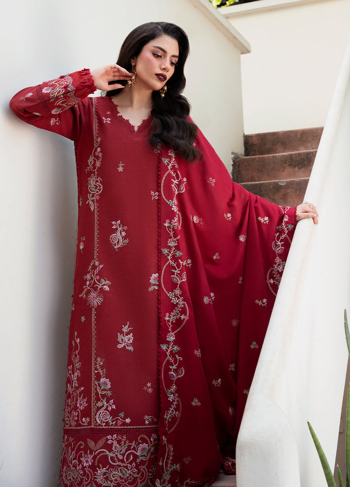 Khizaan by Sahane Unstitched Embroidered Cross Hatch 3 Piece Suit Rosalind Winter Collection