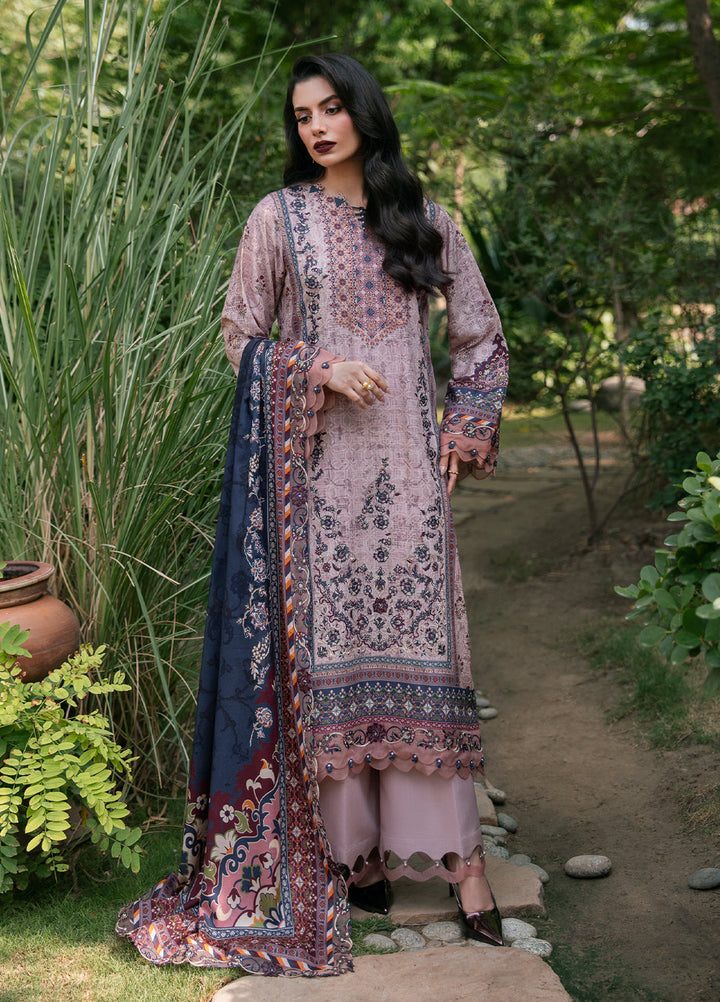 Khizaan by Sahane Unstitched Printed Cotton Viscose 3 Piece Suit Zoe Winter Collection