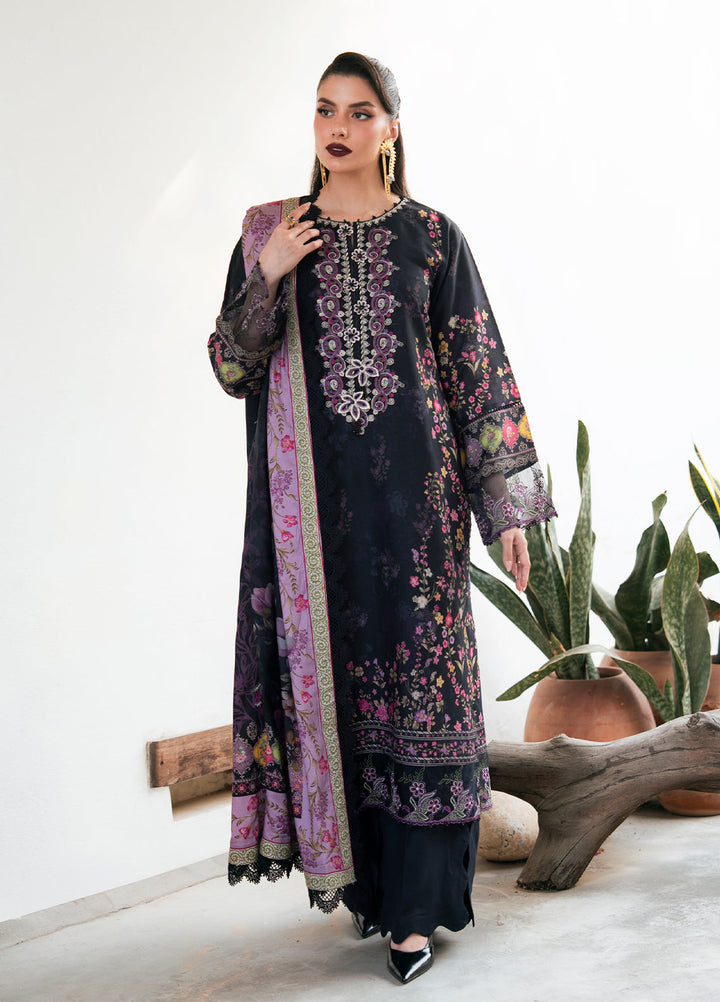 Khizaan by Sahane Unstitched Printed Cotton Viscose 3 Piece Suit Melody Winter Collection
