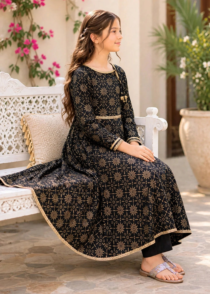 Modest Pret Embroidered cotton 3 Piece Suit Noor e Siyah