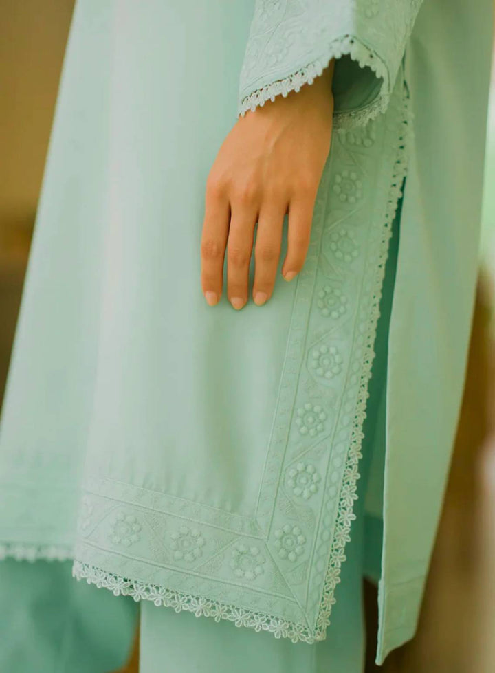 Ayla Studio Pret Embroidered Wash N Wear 2 Piece Suit Sabz-Sitara