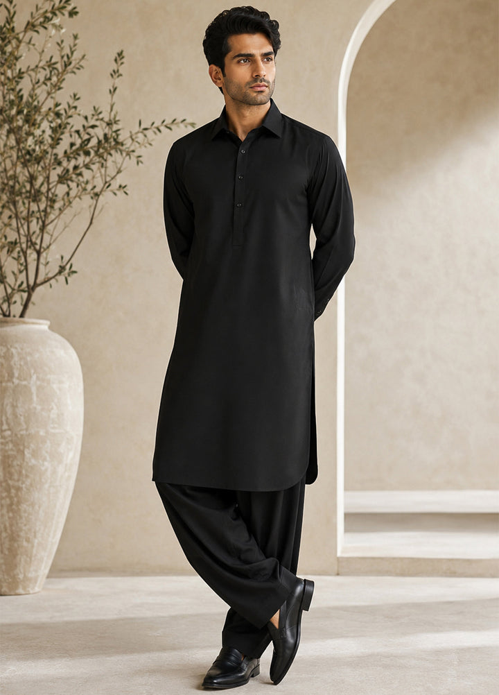 Mazham Pret Plain Wash and Wear Kurta-Shalwar BFCSK-S