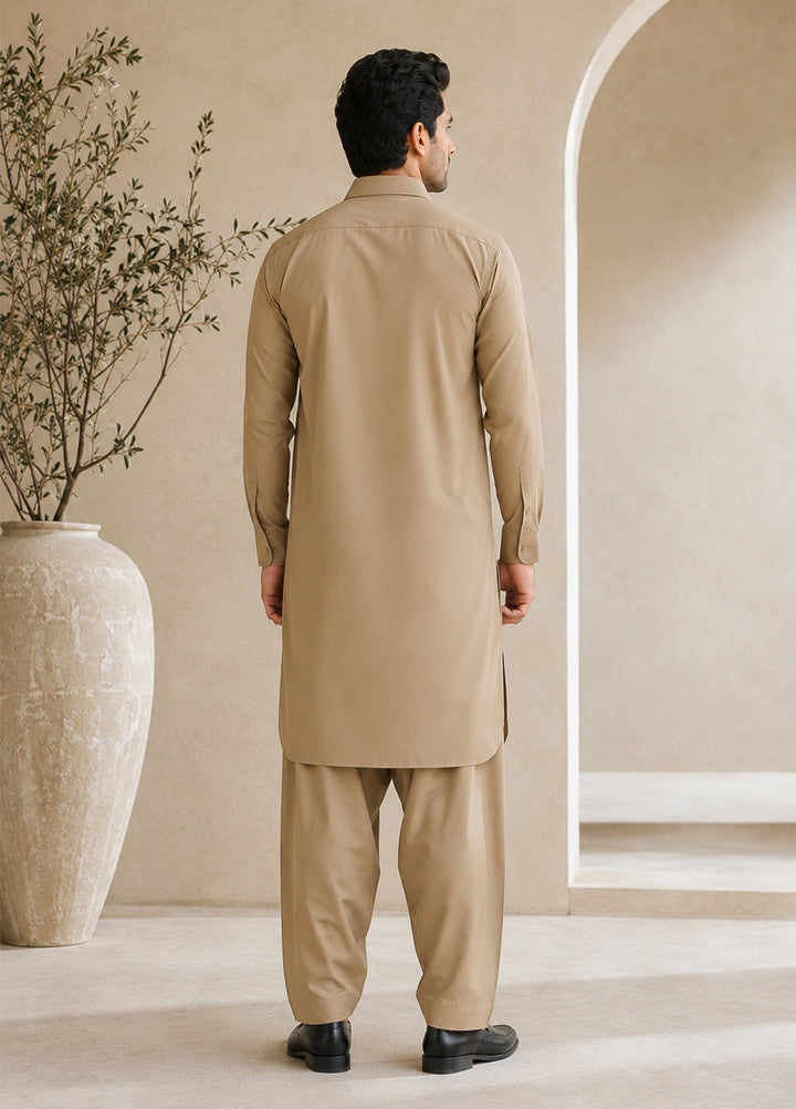 Mazham Pret Plain Wash and Wear Kurta-Shalwar KFCSK-S