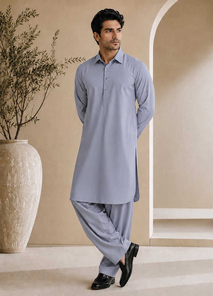 Mazham Pret Plain Wash and Wear Kurta-Shalwar SGFCSK-S