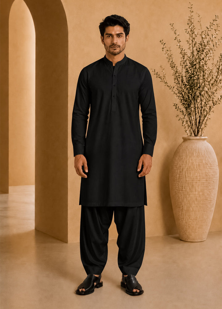 Mazham Pret Plain Cotton Kurta-Shalwar BCSK-S