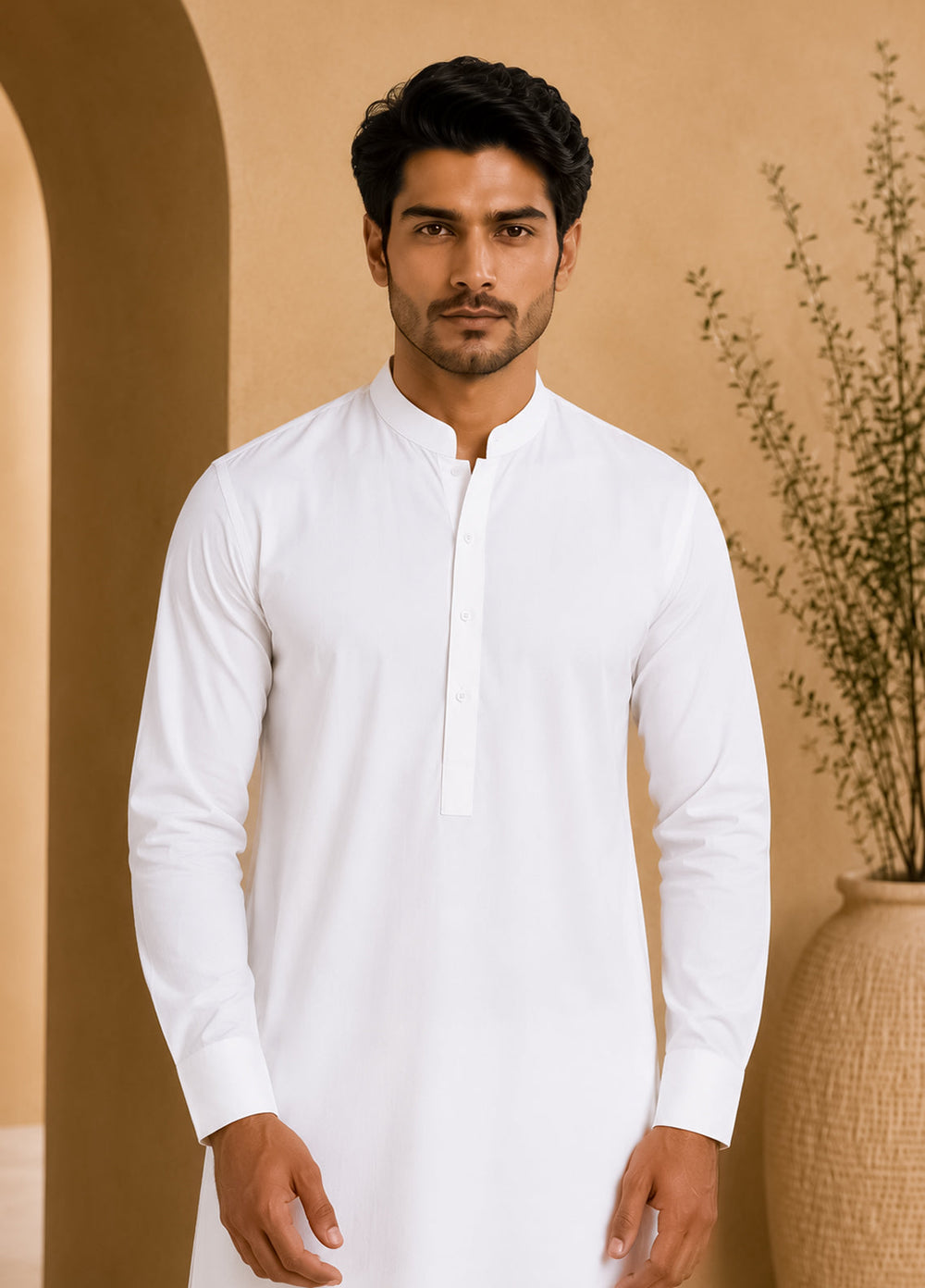 Mazham Pret Plain Cotton Kurta-Shalwar WCSK-S