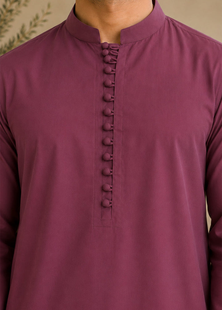 Mazham Pret Plain Cotton Kurta-Shalwar MLCSK-S