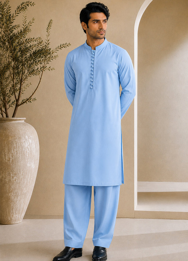 Mazham Pret Plain Cotton Kurta-Shalwar SBLCSK-S