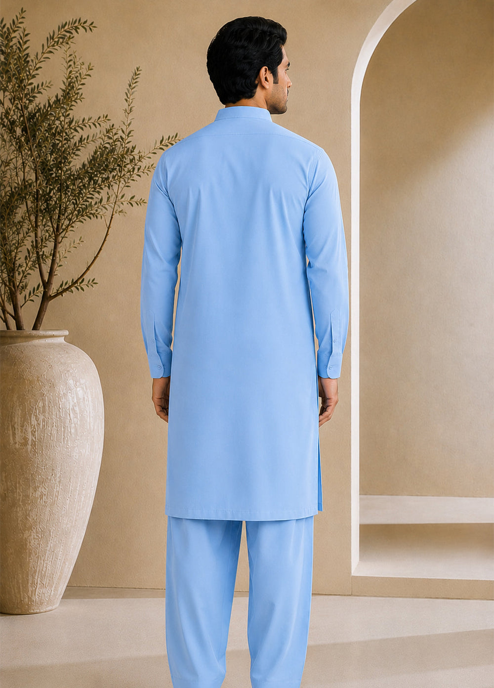 Mazham Pret Plain Cotton Kurta-Shalwar SBLCSK-S