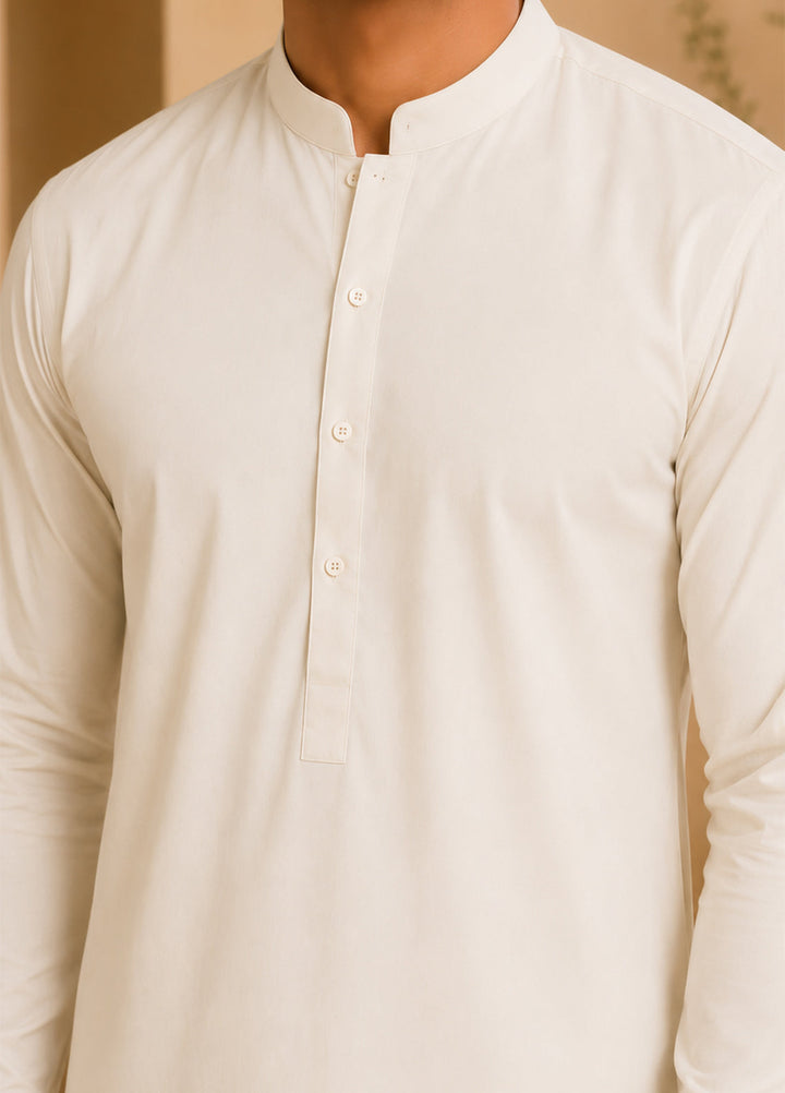 Mazham Pret Plain Blended Kurta-Shalwar OWBKS-S-M