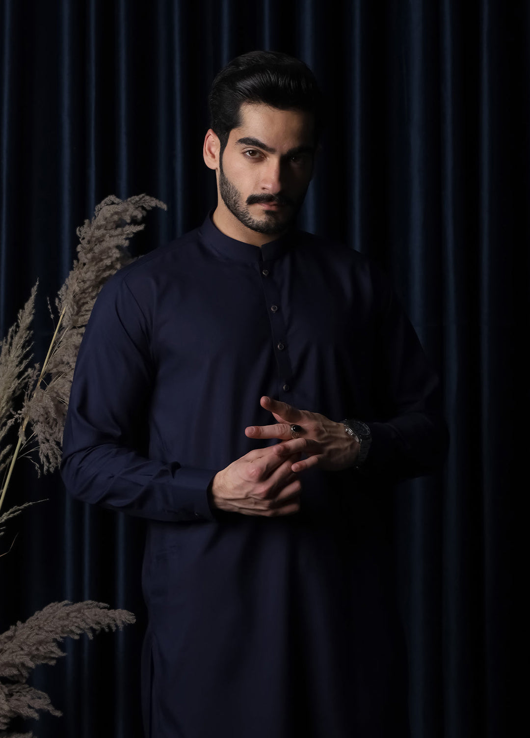 Mazham Pret Plain Blended Kurta-Shalwar NBBKS-S-M