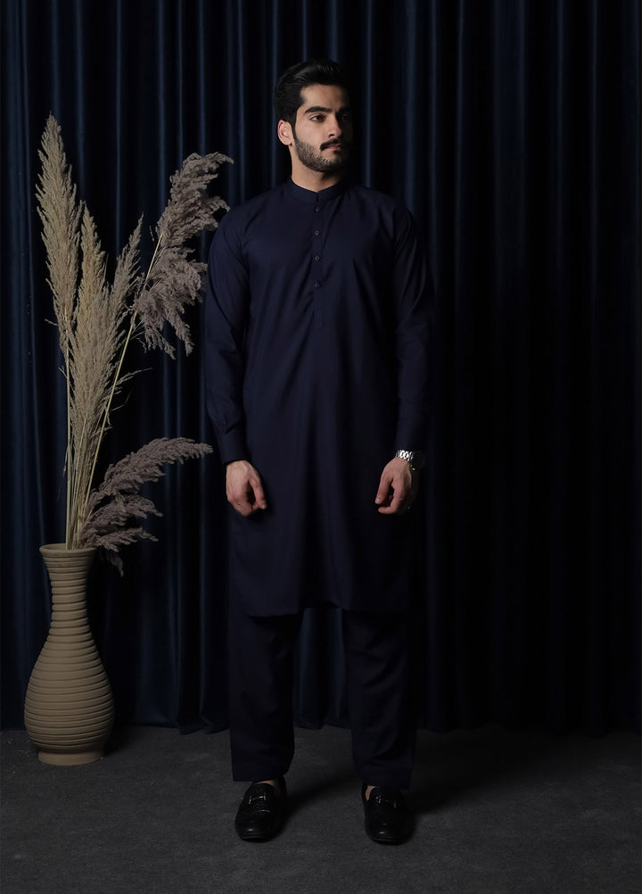 Mazham Pret Plain Blended Kurta-Shalwar NBBKS-S-M
