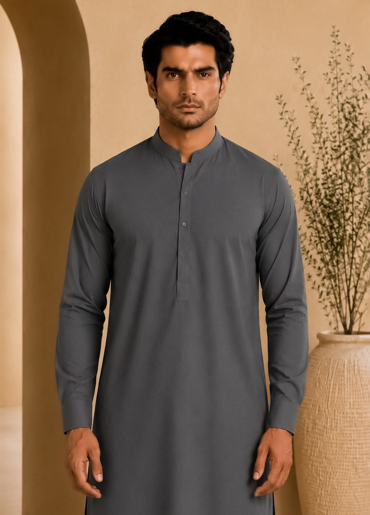Mazham Pret Plain Blended Kurta-Shalwar GBKS-S-M