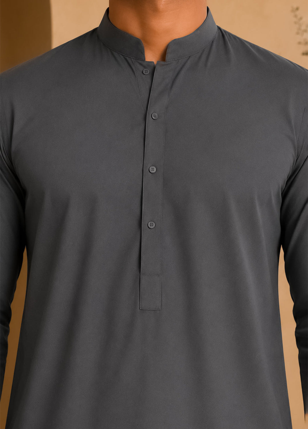 Mazham Pret Plain Blended Kurta-Shalwar GBKS-S-M